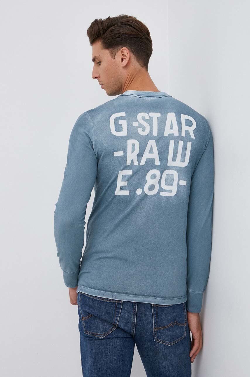 G-Star Raw Памучна блуза с дълги ръкави - Pepit.bg