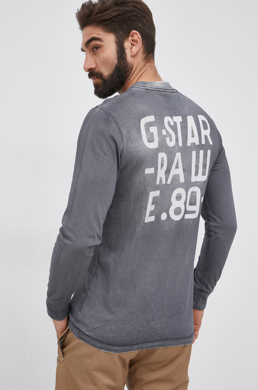 G-Star Raw Памучна блуза с дълги ръкави - Pepit.bg