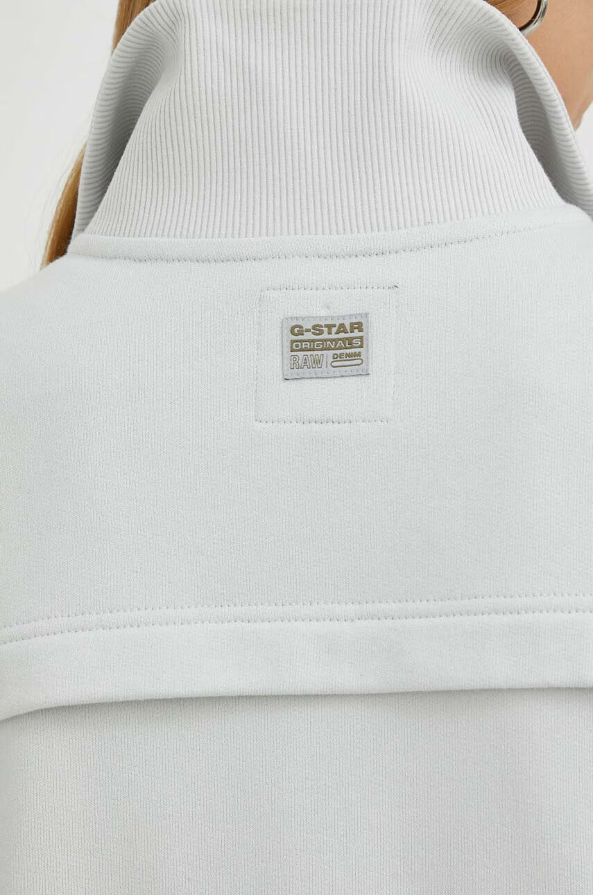 G-Star Raw Памучна рокля в черно къс модел с уголемена кройка - Pepit.bg