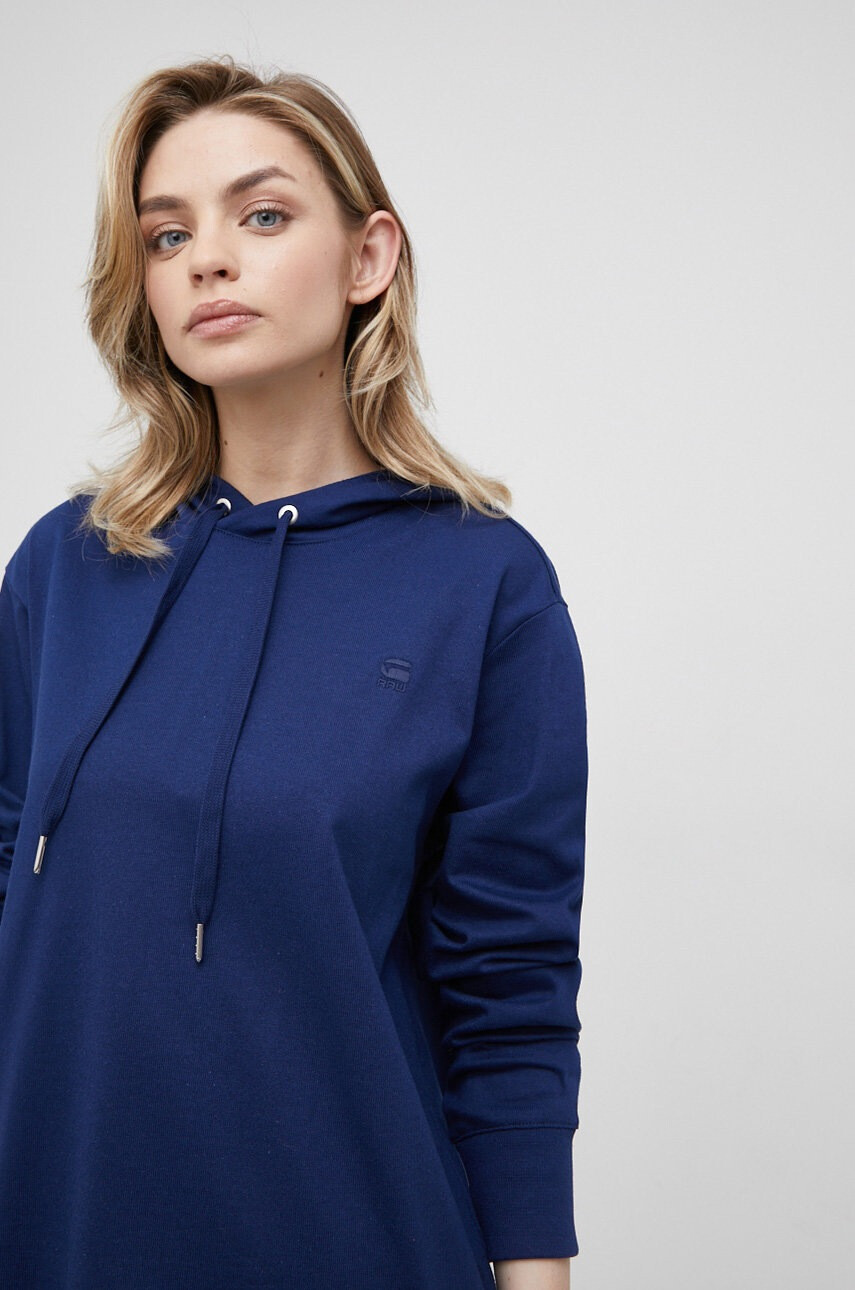 G-Star Raw Памучна рокля къс модел с уголемена кройка - Pepit.bg