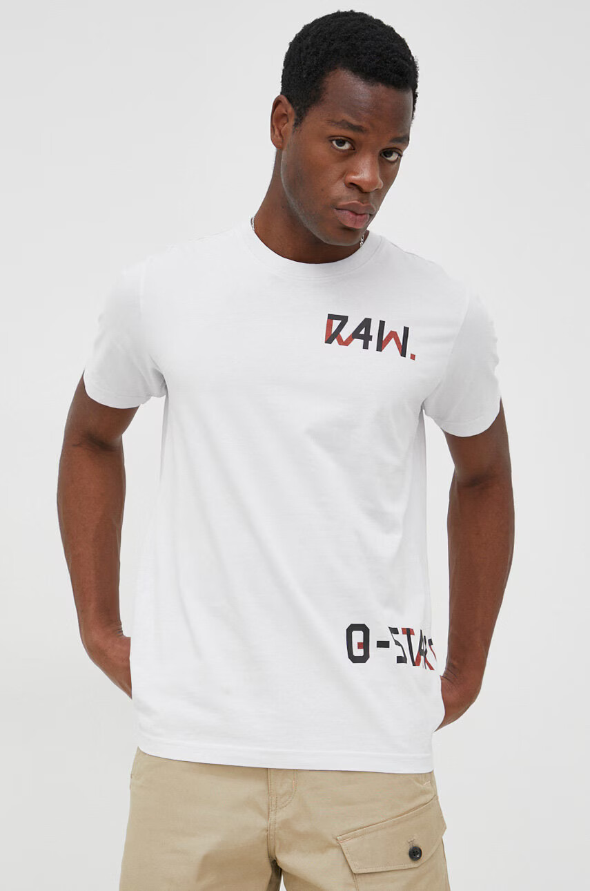 G-Star Raw Памучна тениска в зелено - Pepit.bg