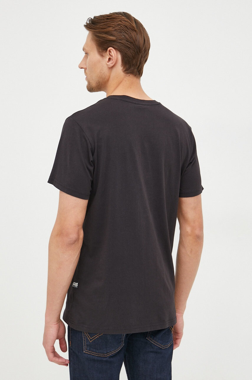 G-Star Raw Памучна тениска в бяло с принт - Pepit.bg
