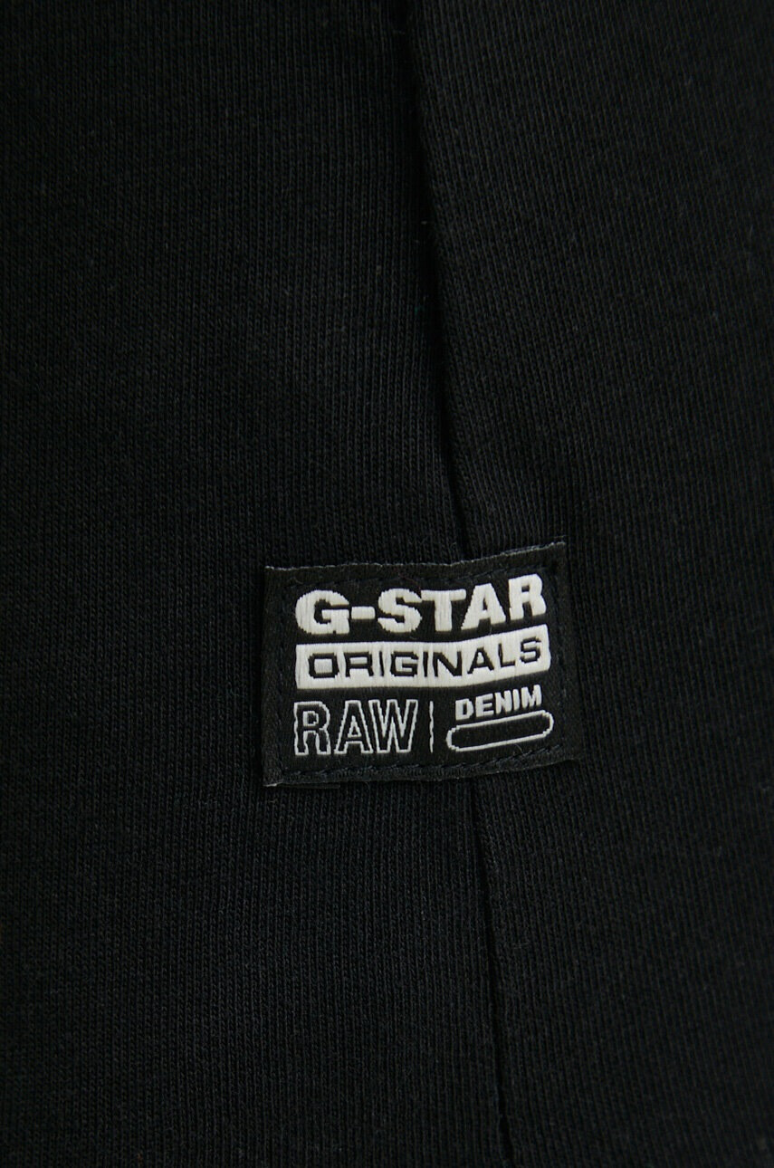 G-Star Raw Памучна тениска в черно - Pepit.bg
