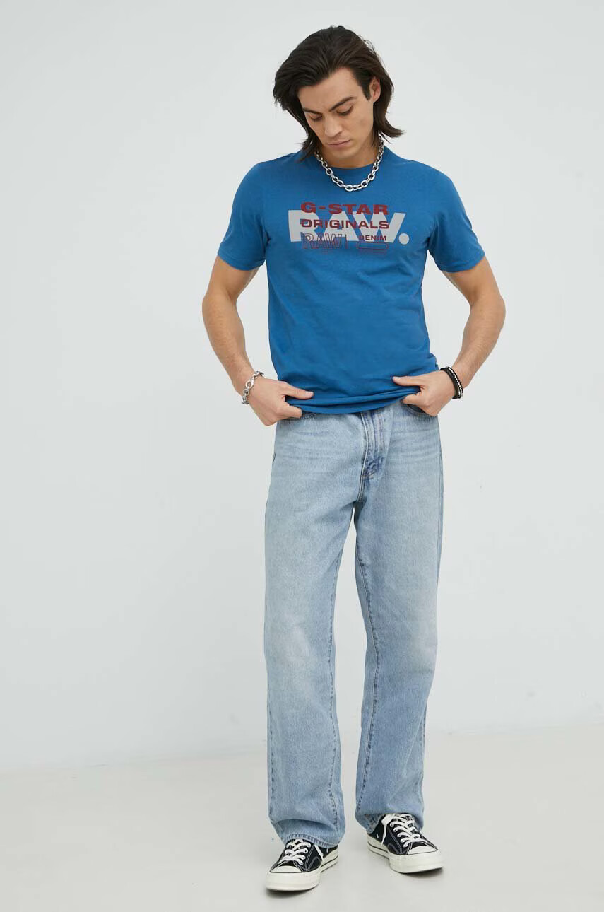 G-Star Raw Памучна тениска - Pepit.bg