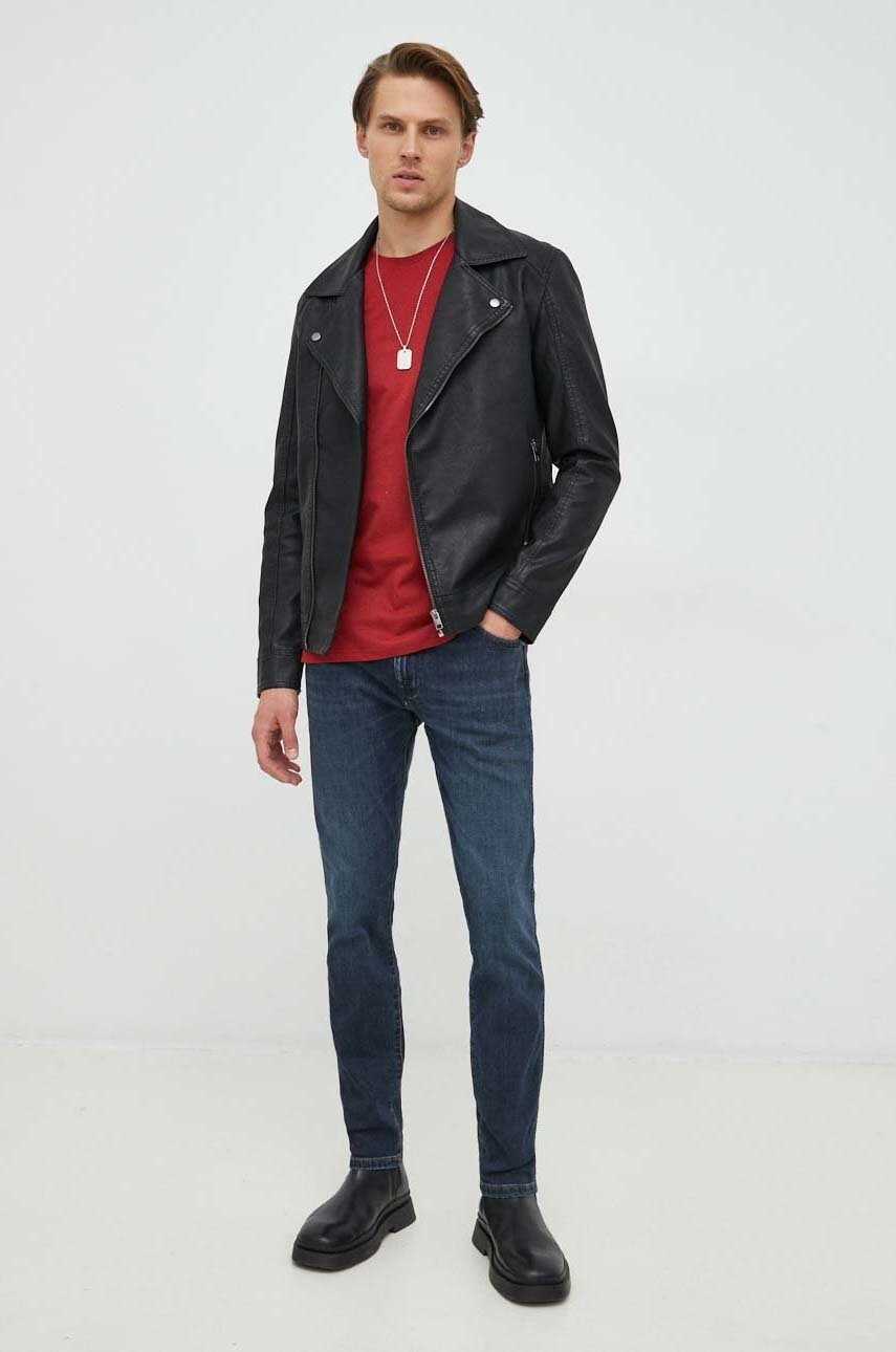 G-Star Raw Памучна тениска в черно - Pepit.bg