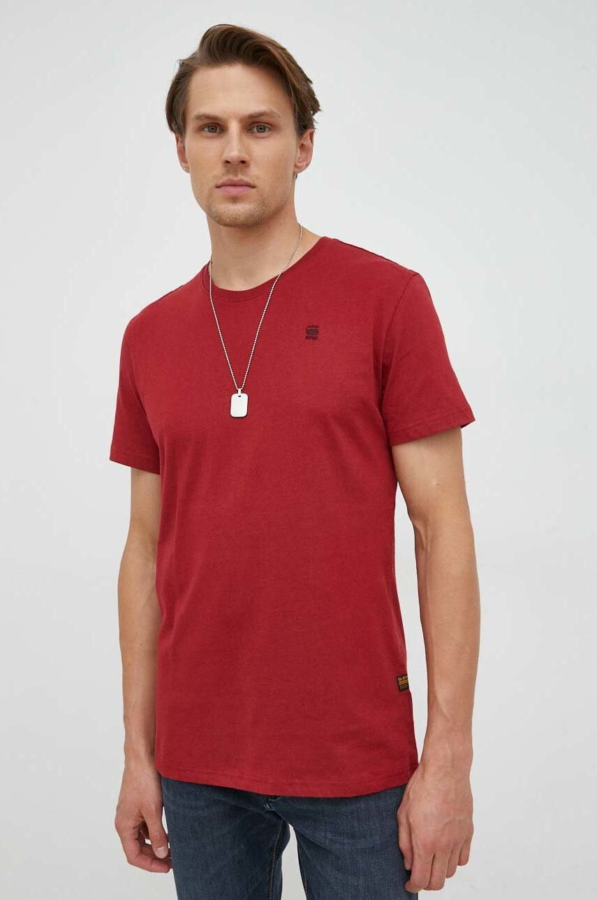 G-Star Raw Памучна тениска в черно - Pepit.bg