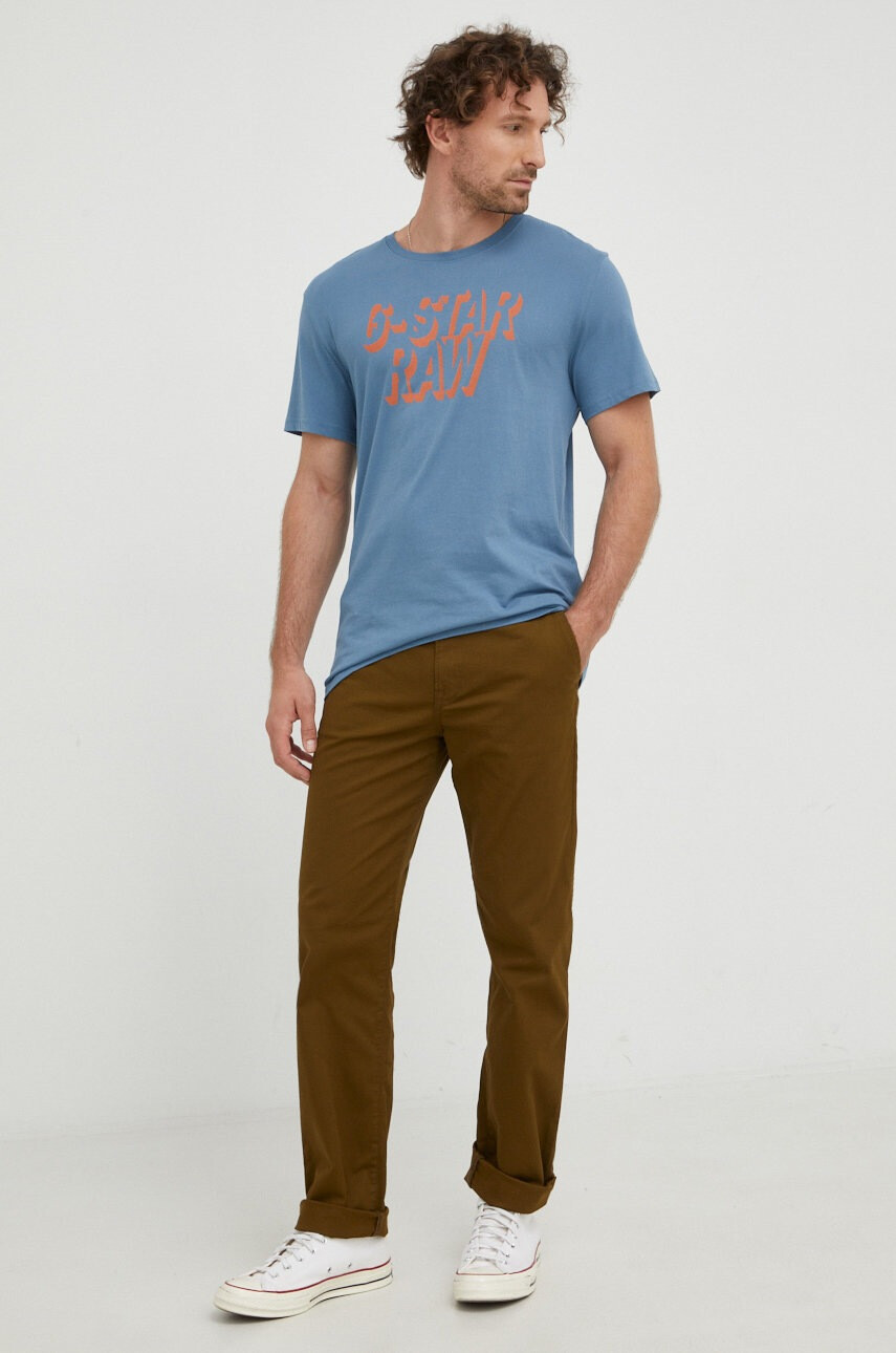 G-Star Raw Памучна тениска - Pepit.bg
