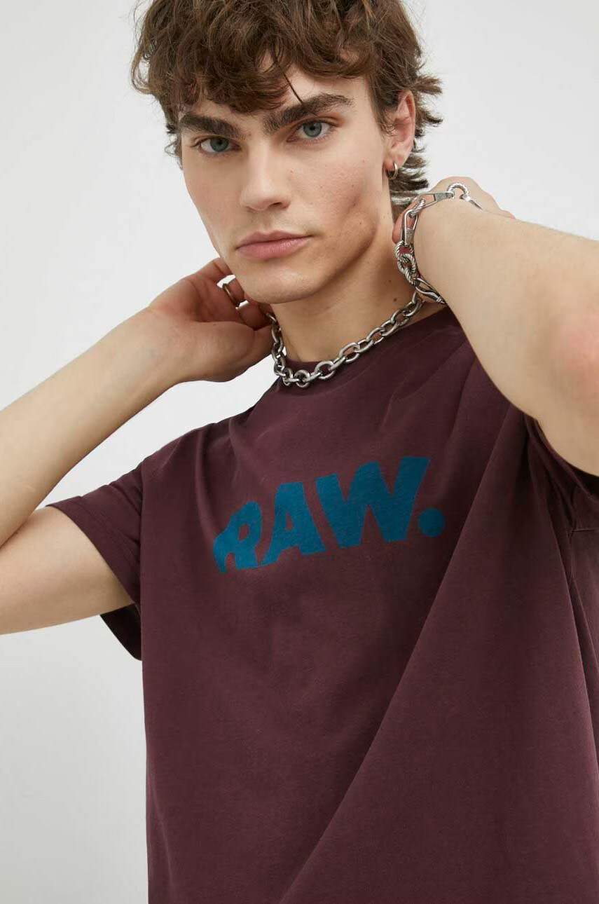 G-Star Raw Памучна тениска в зелено - Pepit.bg