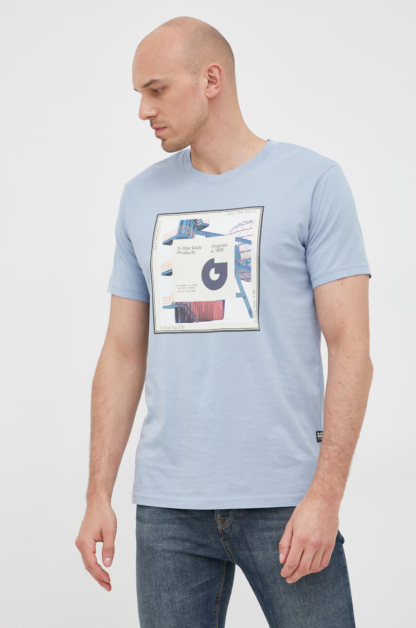 G-Star Raw Памучна тениска - Pepit.bg