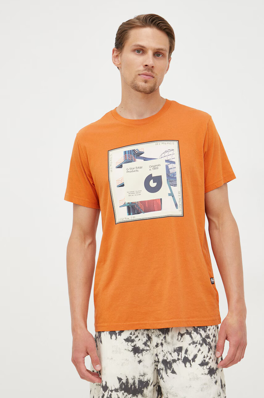 G-Star Raw Памучна тениска - Pepit.bg