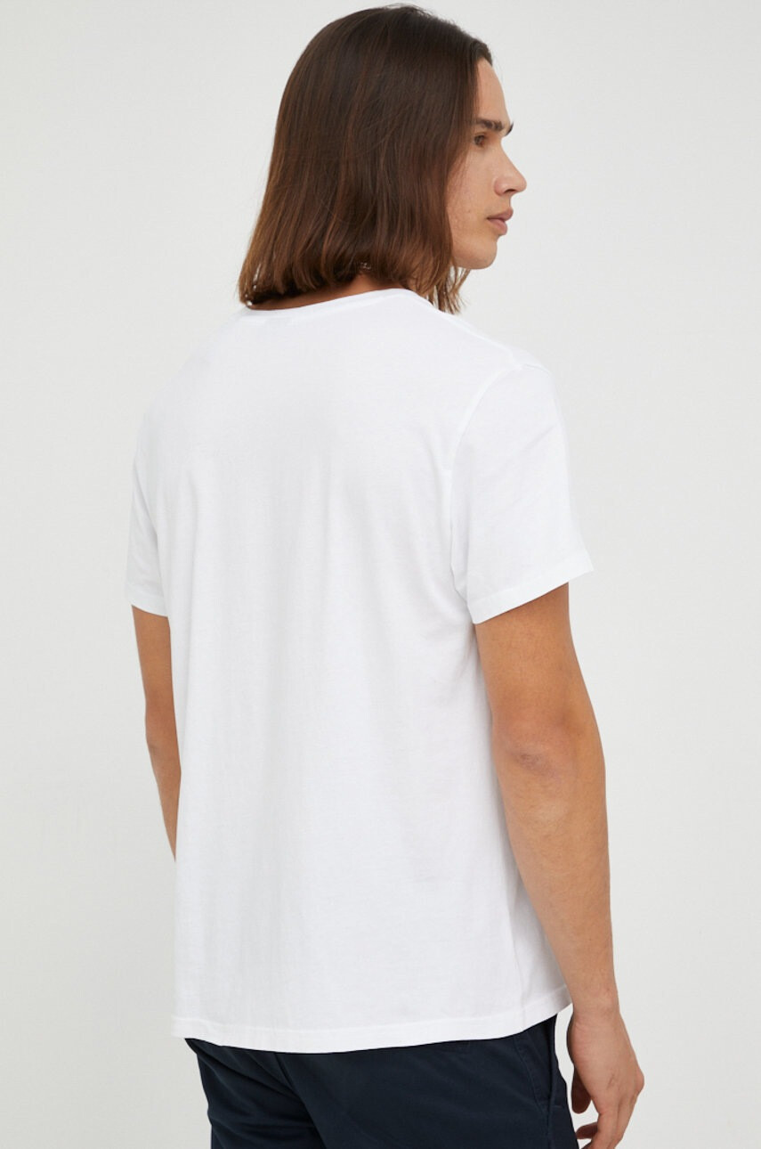 G-Star Raw Памучна тениска в бяло с принт - Pepit.bg