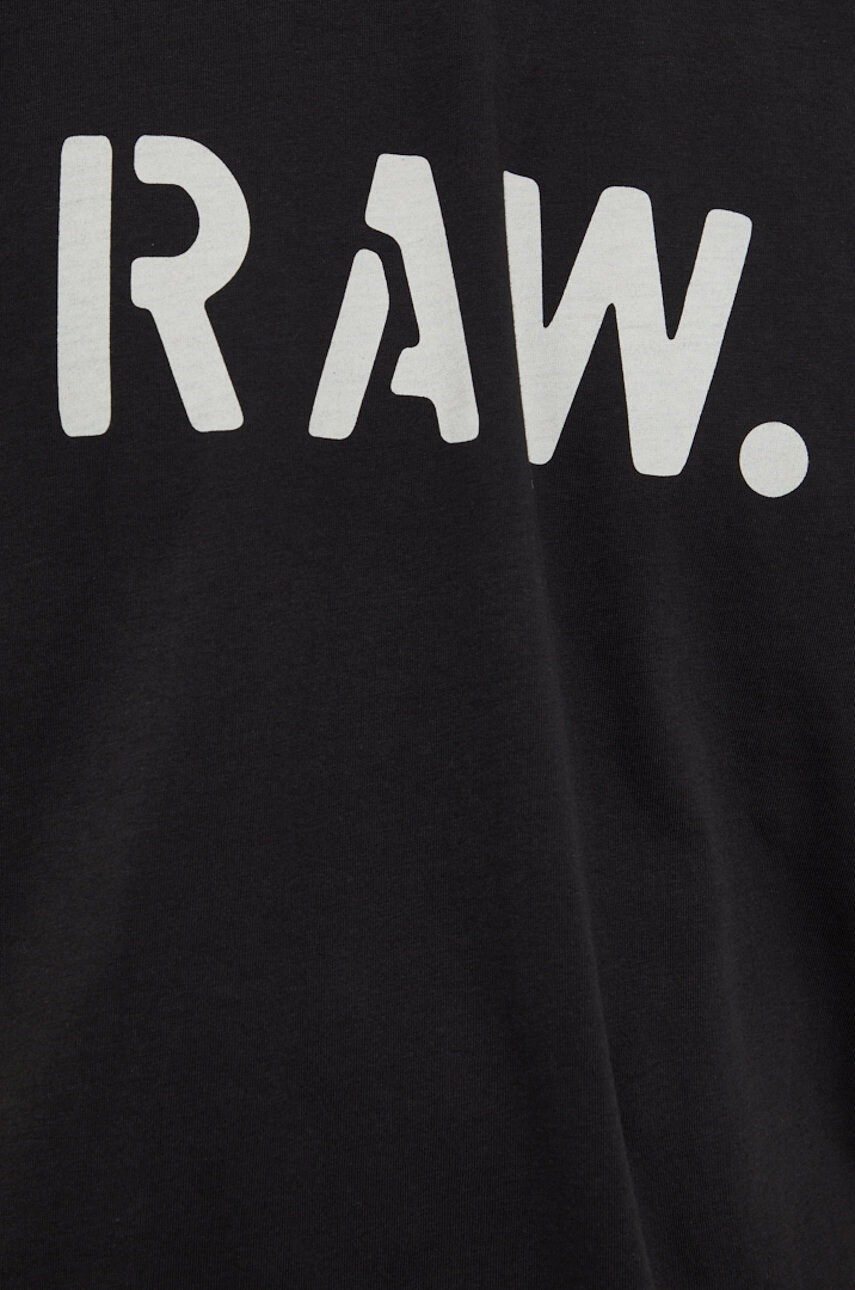 G-Star Raw Памучна тениска в бяло с принт - Pepit.bg