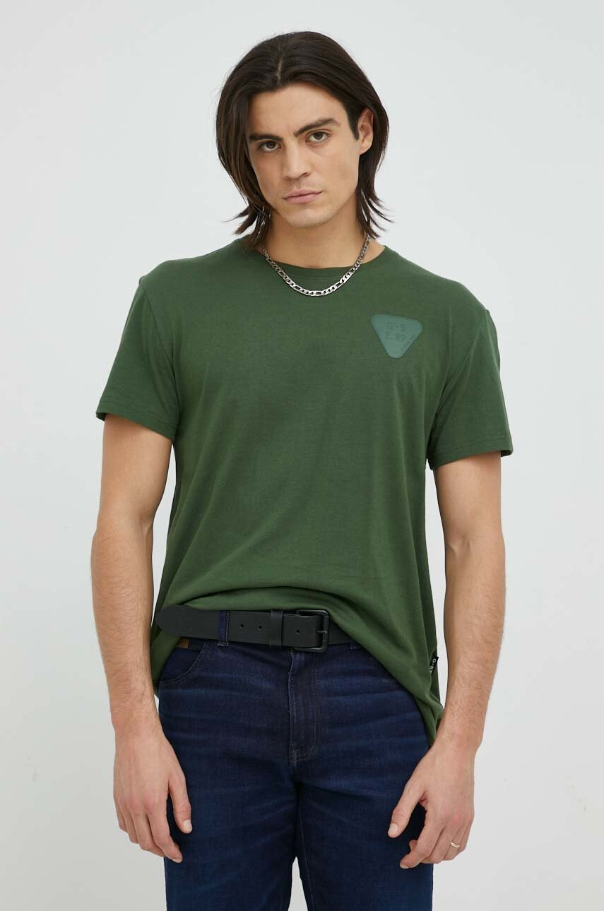 G-Star Raw Памучна тениска в лилаво - Pepit.bg