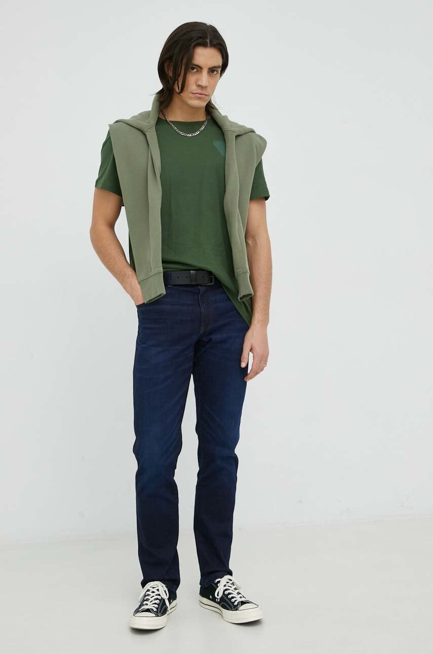 G-Star Raw Памучна тениска в лилаво - Pepit.bg