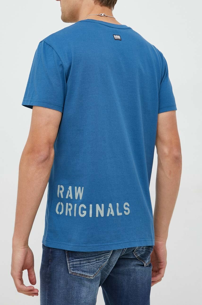G-Star Raw Памучна тениска с принт - Pepit.bg
