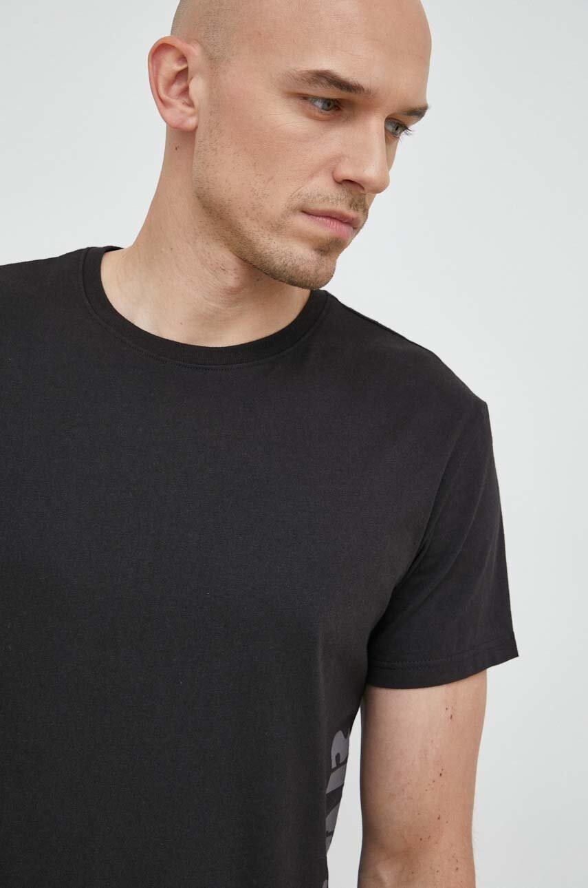 G-Star Raw Памучна тениска в черно с принт - Pepit.bg