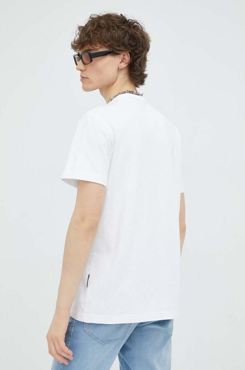 G-Star Raw Памучна тениска в бяло с апликация - Pepit.bg