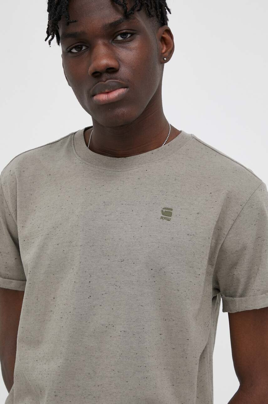 G-Star Raw Памучна тениска с изчистен дизайн - Pepit.bg