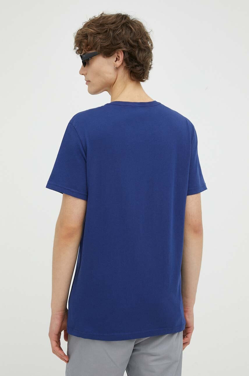 G-Star Raw Памучна тениска в тъмносиньо с принт - Pepit.bg
