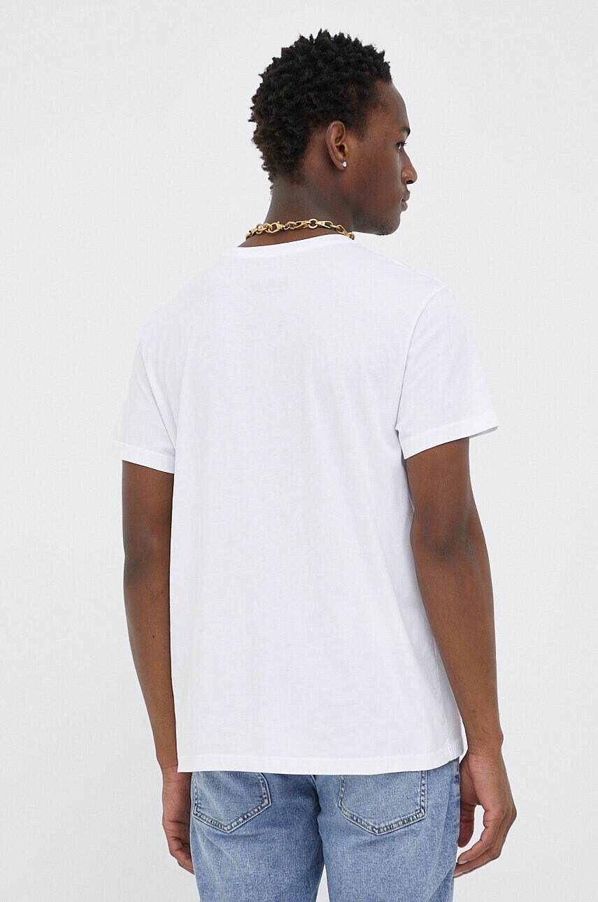 G-Star Raw Памучна тениска в бяло с принт - Pepit.bg