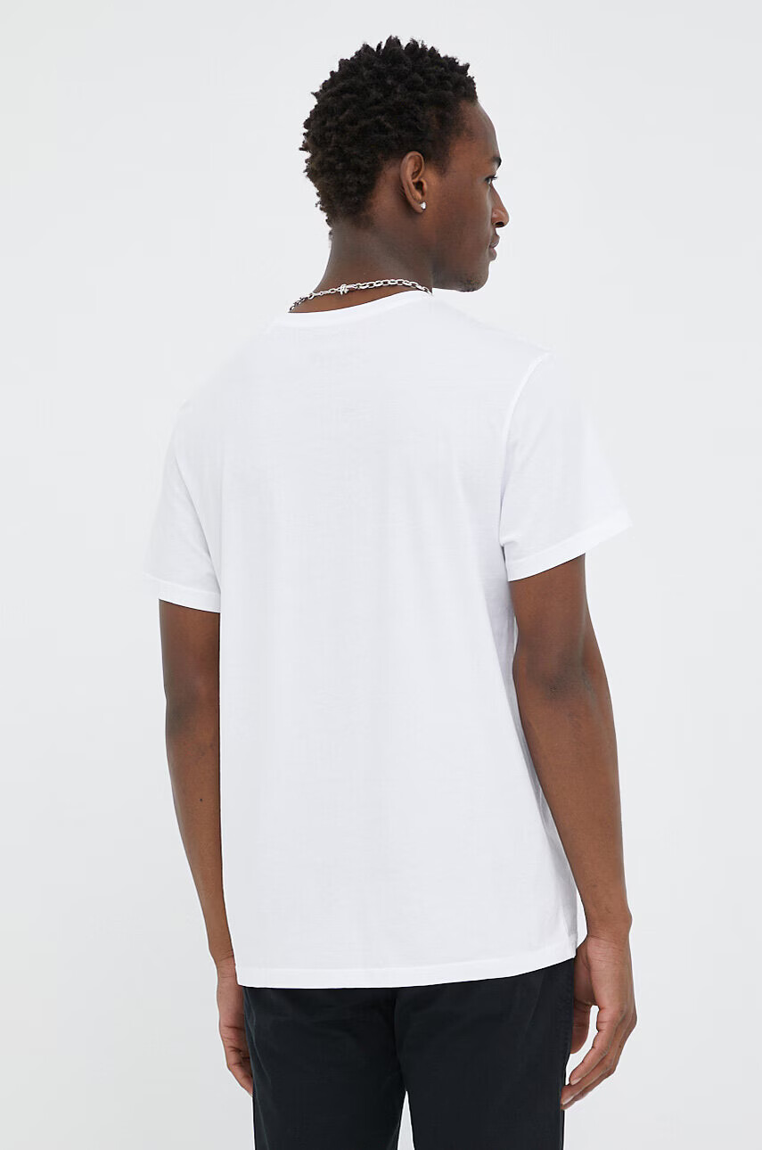 G-Star Raw Памучна тениска в бяло с принт - Pepit.bg