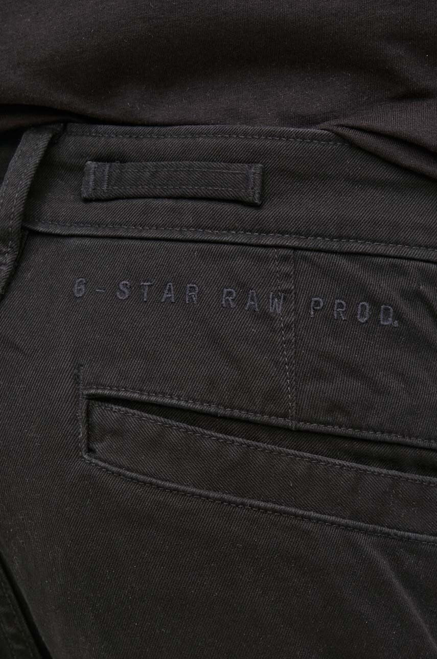 G-Star Raw Панталони мъжко в черно с кройка тип чино - Pepit.bg