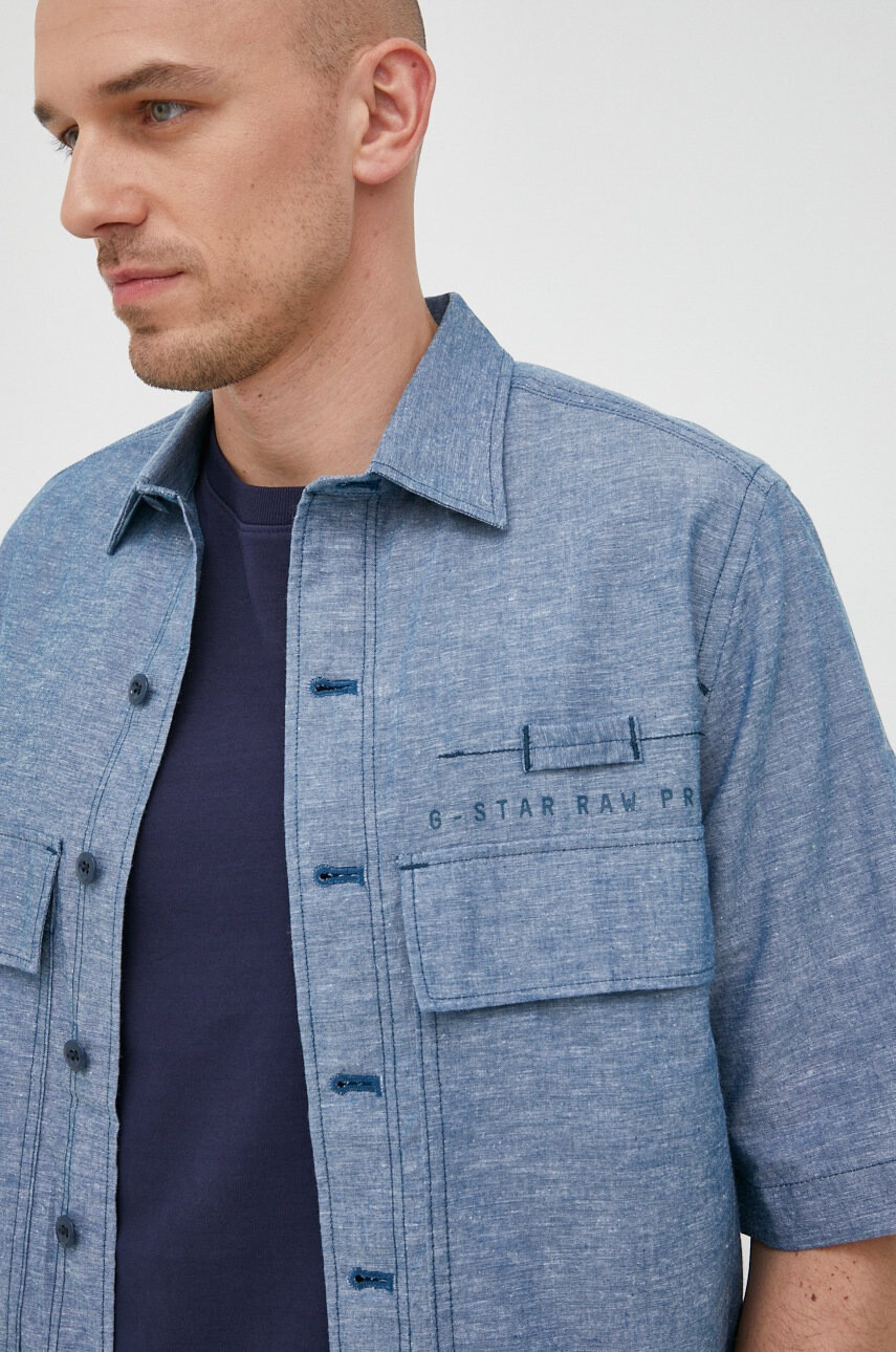 G-Star Raw Риза с лен - Pepit.bg