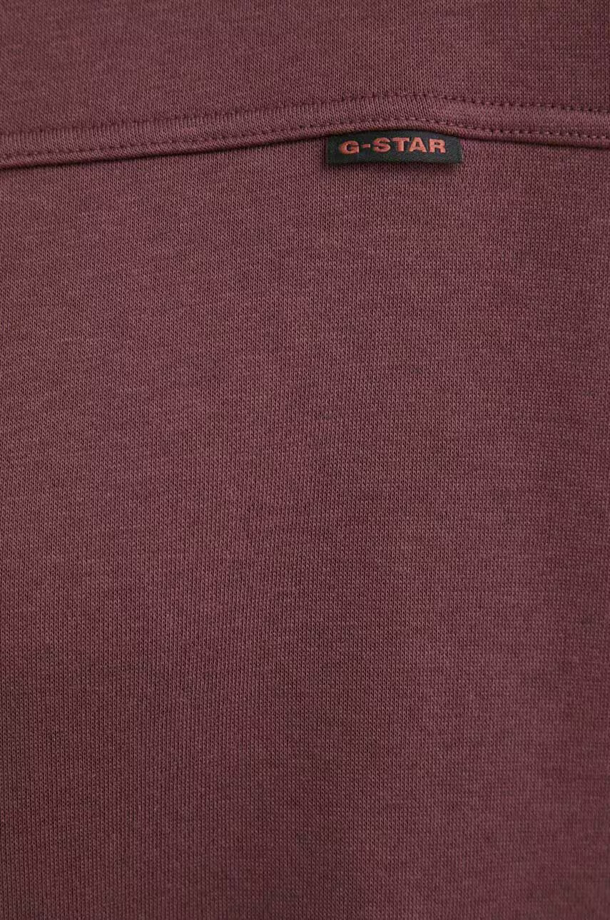 G-Star Raw Рокля в бордо къс модел с уголемена кройка - Pepit.bg