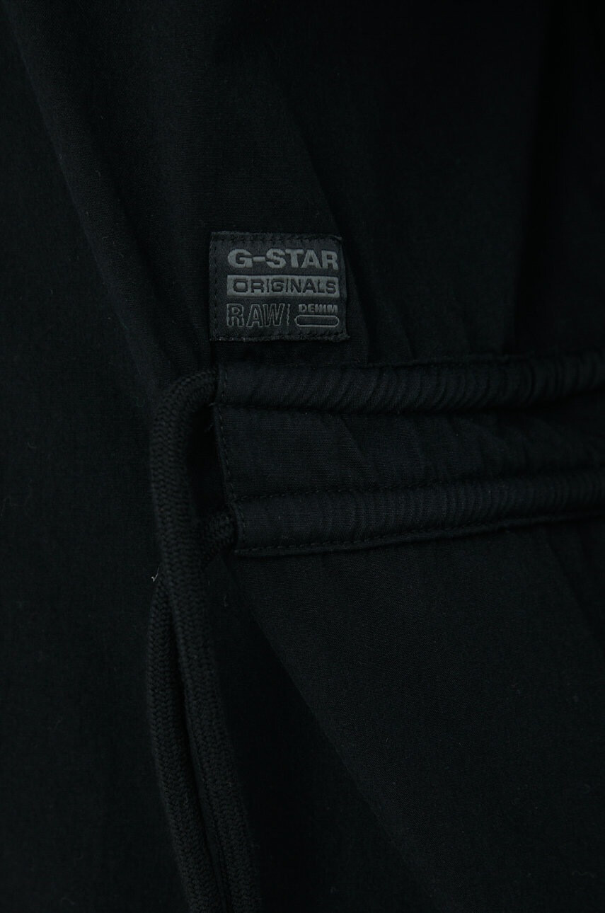 G-Star Raw Рокля в черно къс модел с уголемена кройка - Pepit.bg