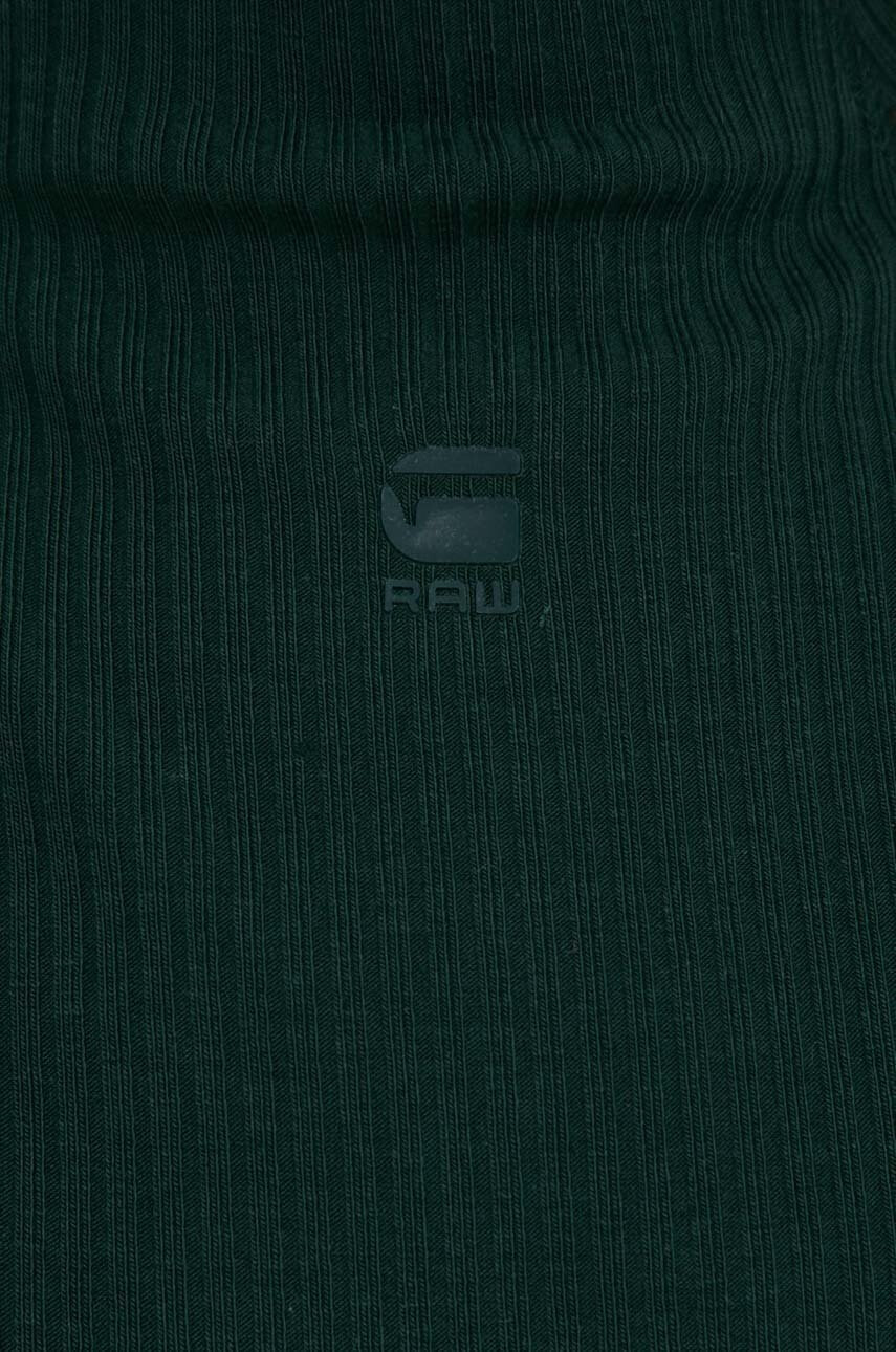 G-Star Raw Рокля в зелено къс модел с кройка по тялото - Pepit.bg