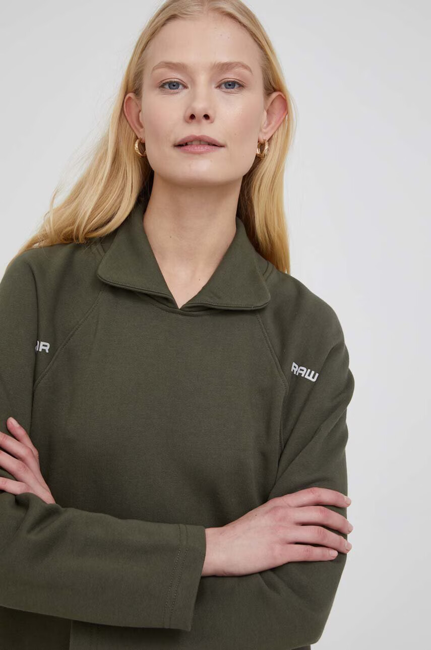 G-Star Raw Рокля в зелено къс модел със стандартна кройка - Pepit.bg