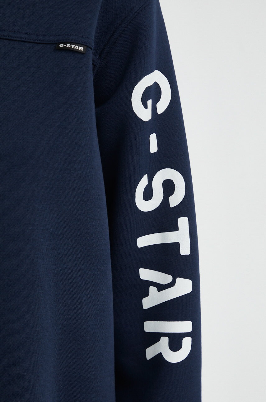 G-Star Raw Рокля в тъмносиньо къс модел с уголемена кройка - Pepit.bg