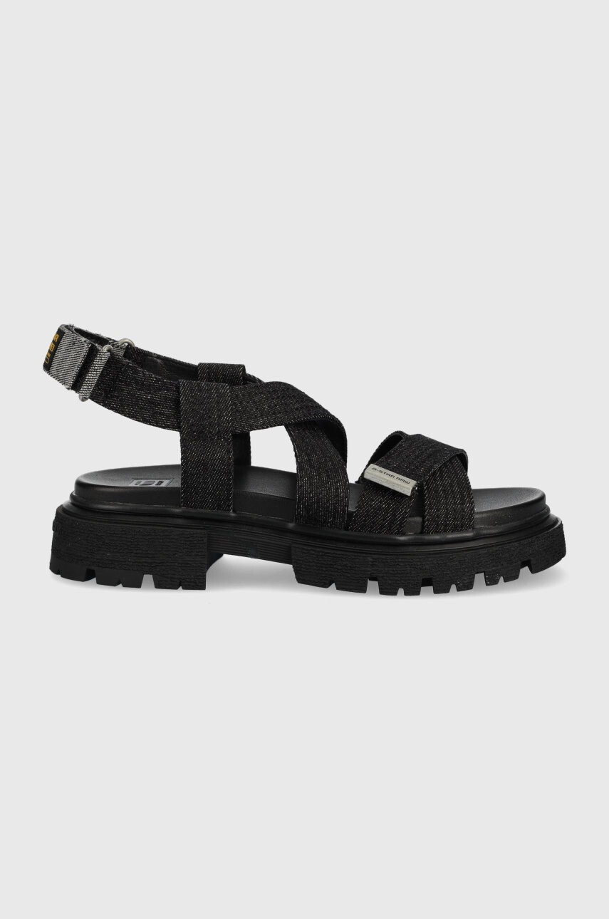G-Star Raw Сандали Xinva Dnm в черно с платформа - Pepit.bg