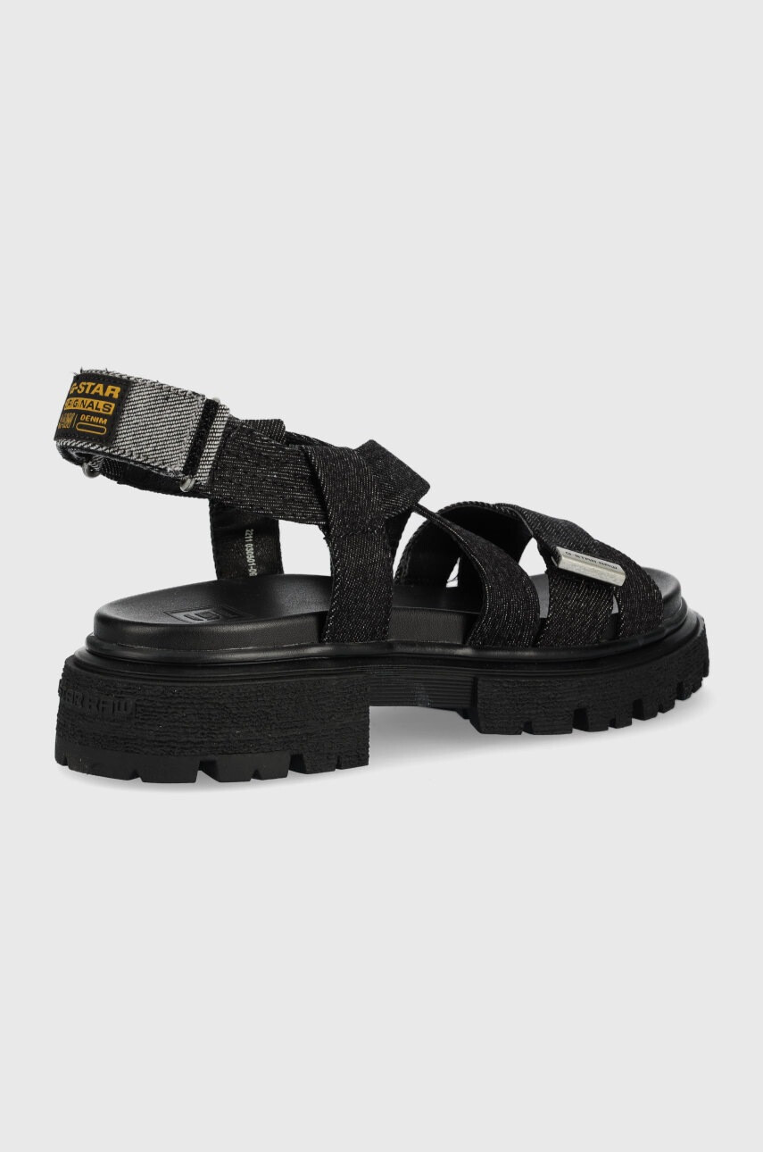 G-Star Raw Сандали Xinva Dnm в черно с платформа - Pepit.bg