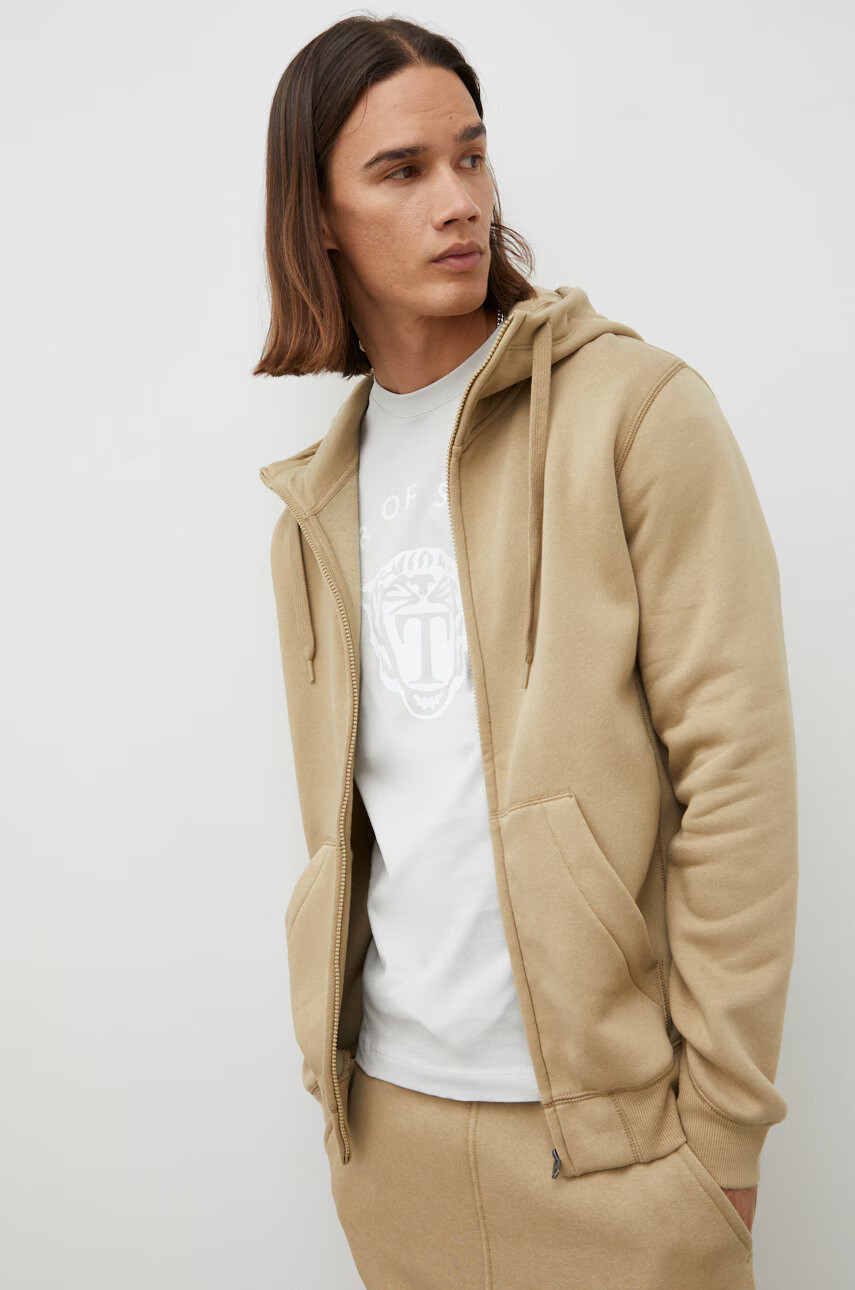 G-Star Raw Суичър в зелено с изчистен дизайн - Pepit.bg