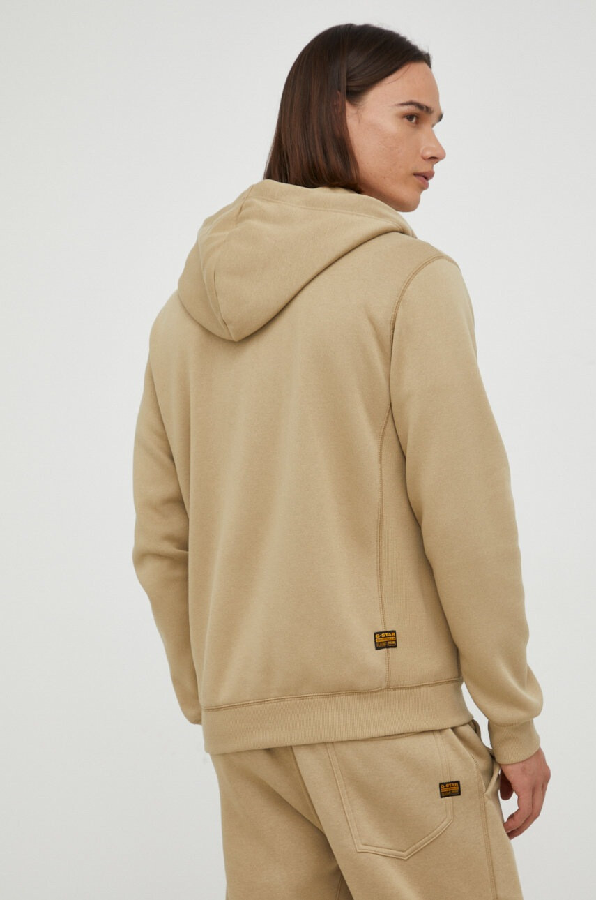 G-Star Raw Суичър в зелено с изчистен дизайн - Pepit.bg