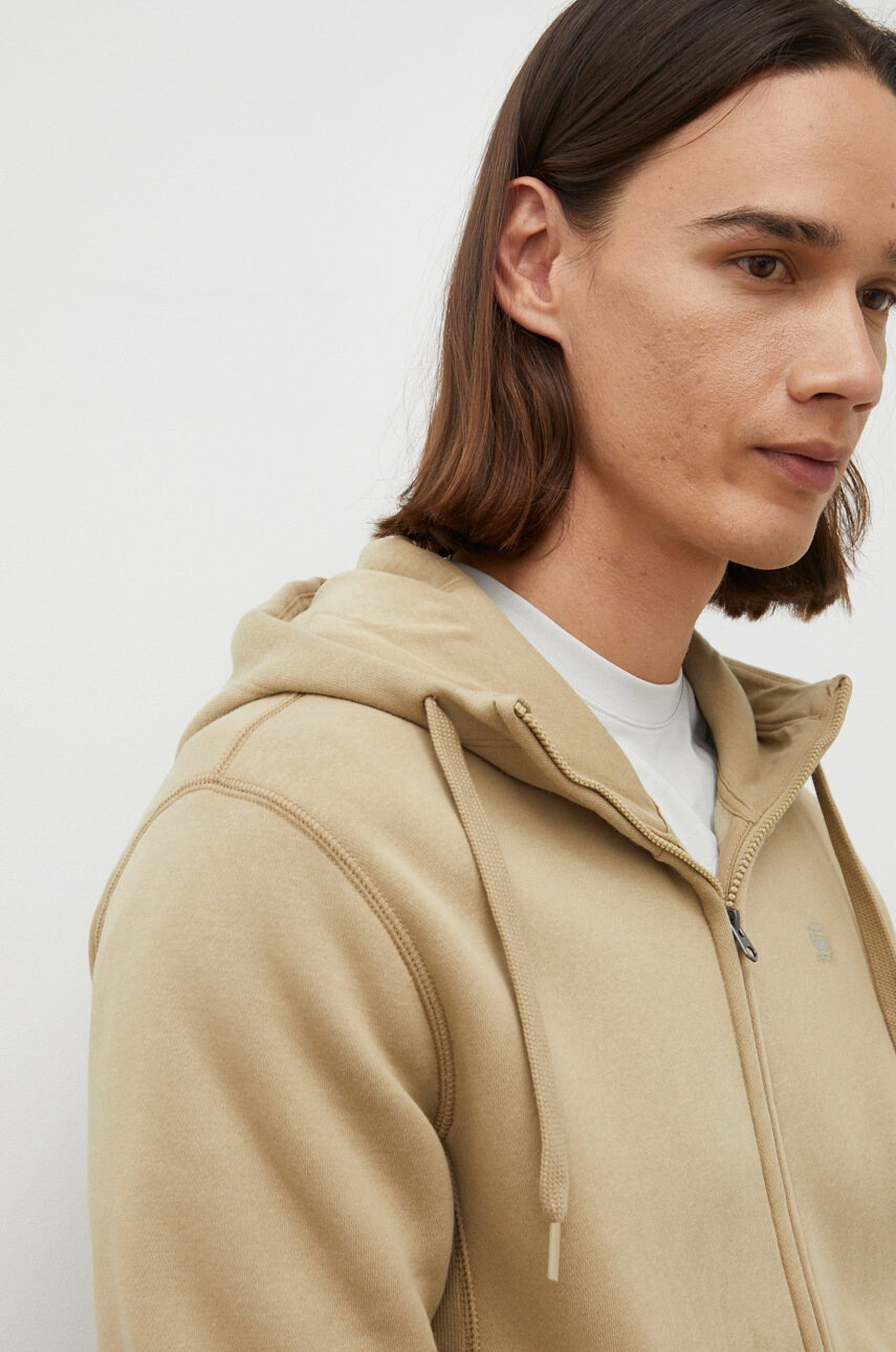G-Star Raw Суичър в зелено с изчистен дизайн - Pepit.bg