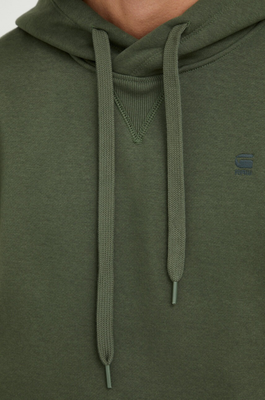 G-Star Raw Суичър в зелено с изчистен дизайн - Pepit.bg