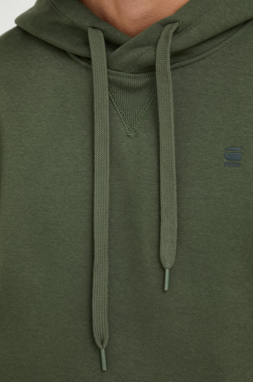 G-Star Raw Суичър в зелено с изчистен дизайн - Pepit.bg