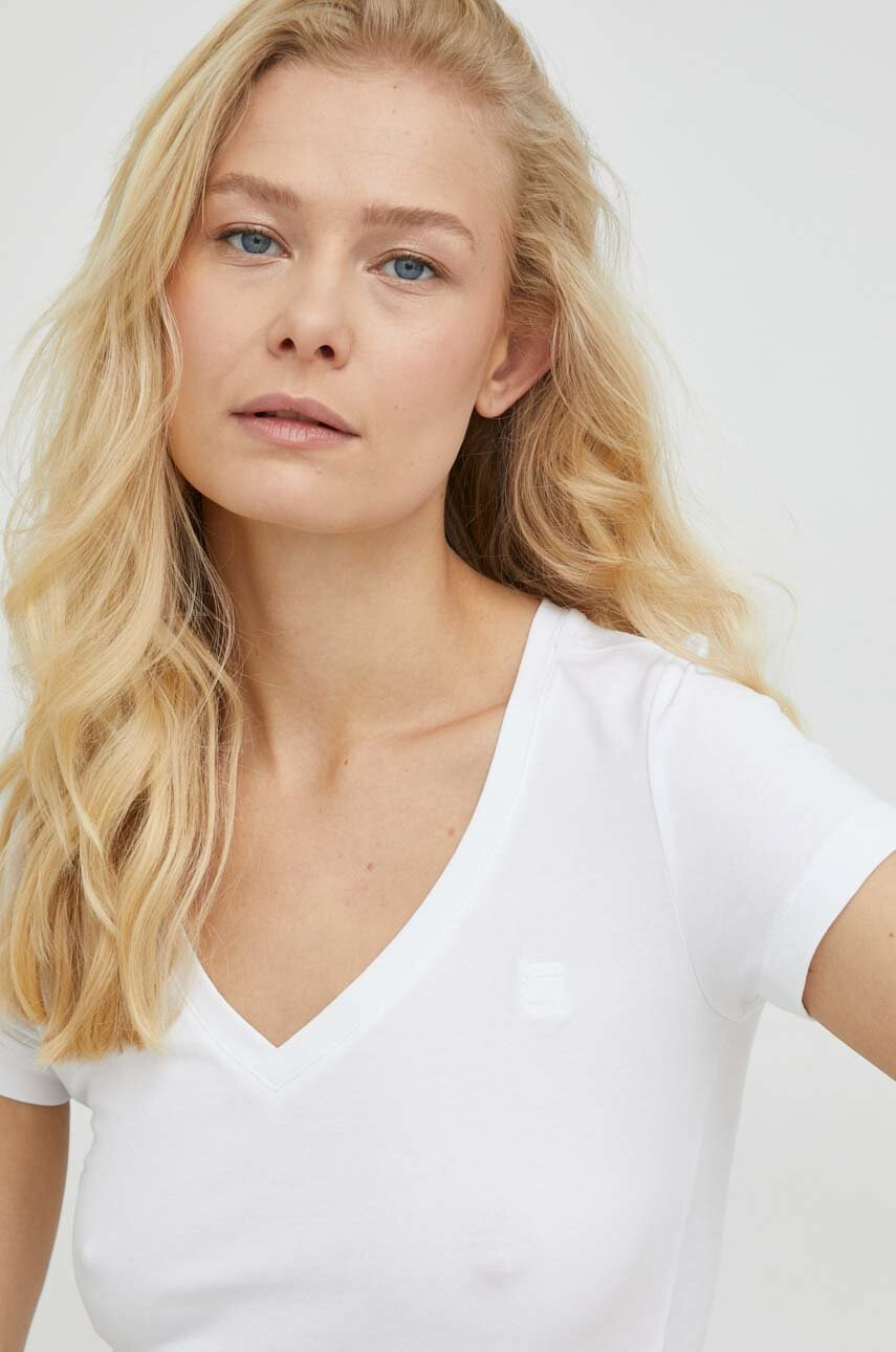 G-Star Raw Тениска в бяло - Pepit.bg