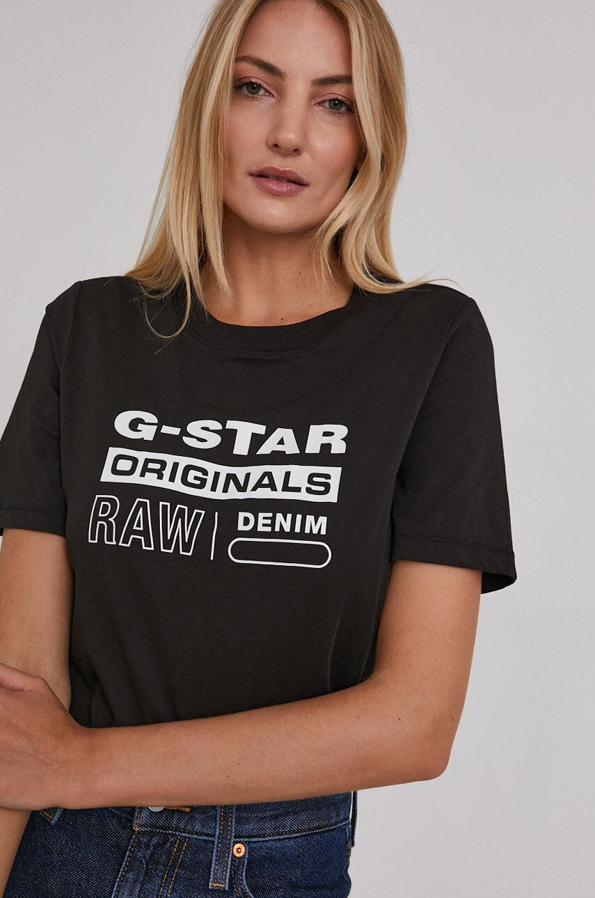 G-Star Raw Тениска дамска в черно - Pepit.bg