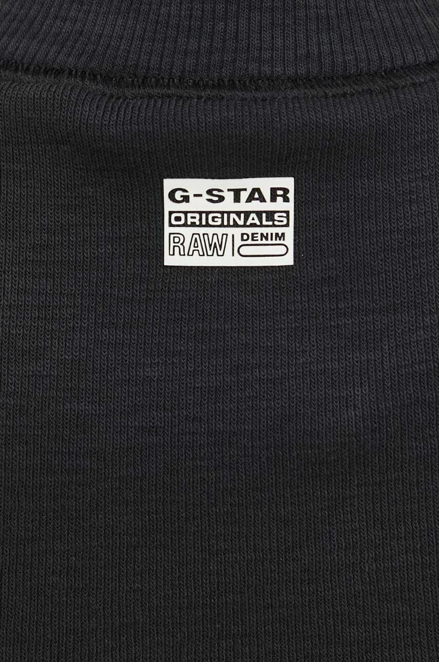 G-Star Raw Топ дамски в черно с ниско поло - Pepit.bg