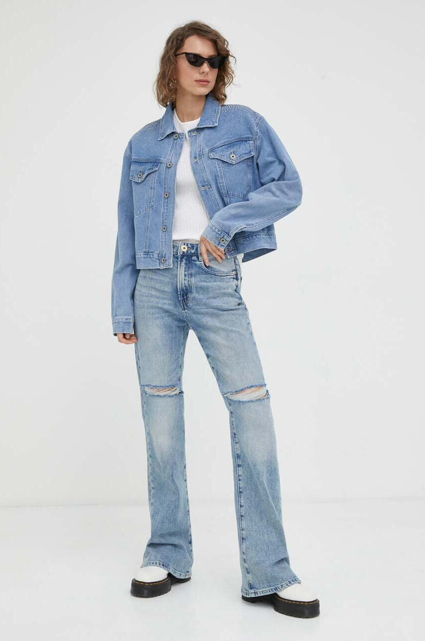 G-Star Raw Топ дамски в бяло - Pepit.bg