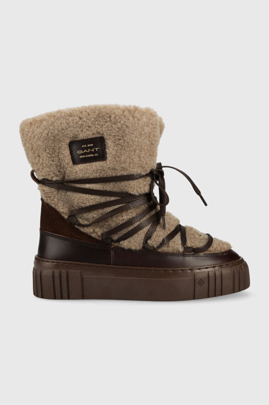 Gant Апрески Snowmont в кафяво - Pepit.bg