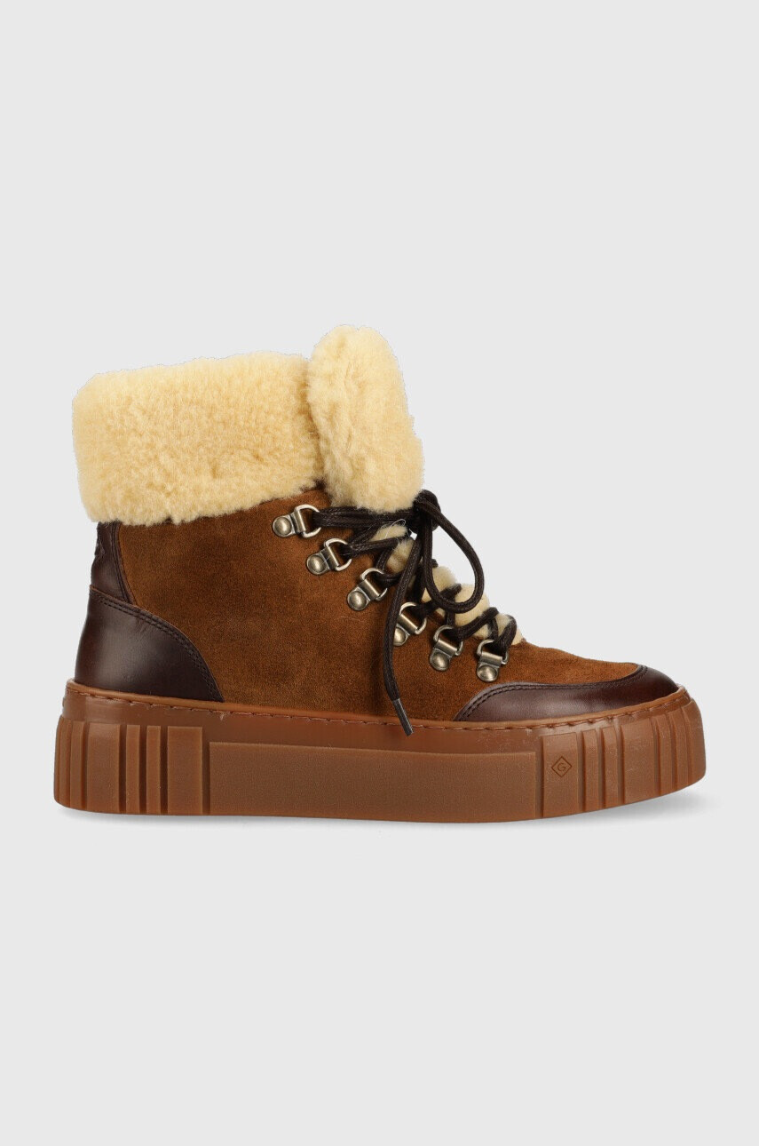Gant Апрески Snowmont в кафяво - Pepit.bg