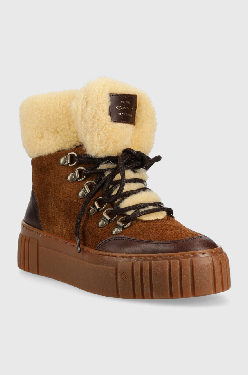 Gant Апрески Snowmont в кафяво - Pepit.bg