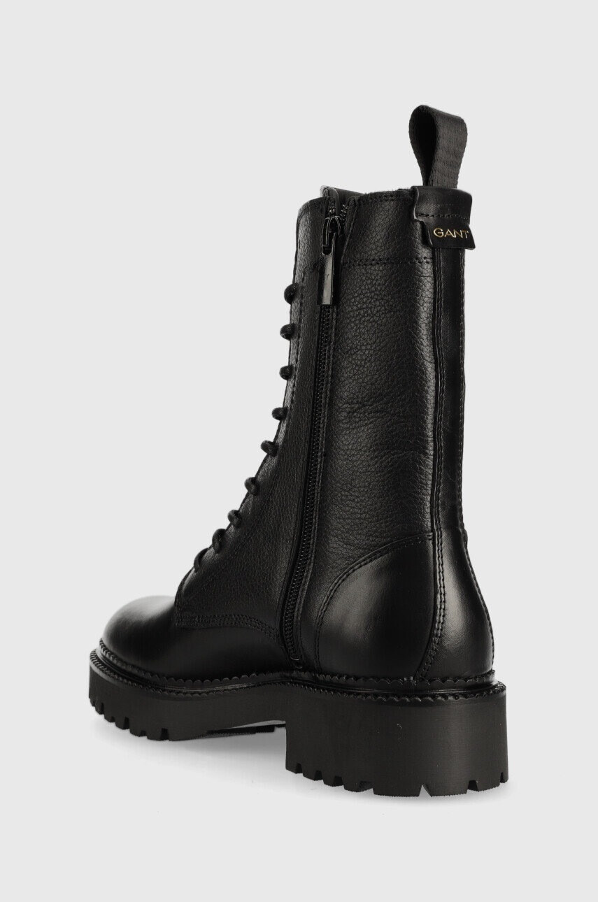 Gant Кожени кубинки Kelliin в черно с платформа - Pepit.bg