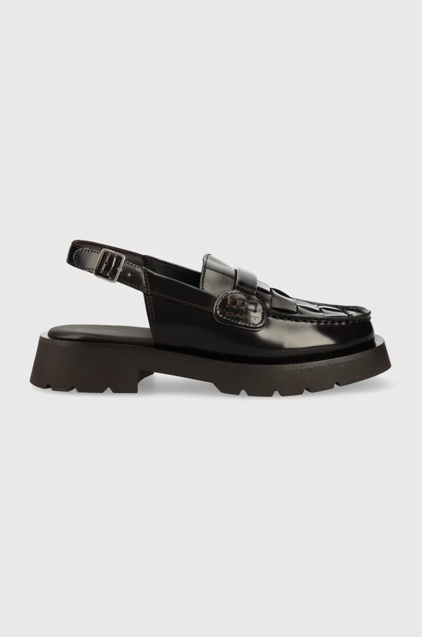 Gant Кожени мокасини Bercelly в кафяво с платформа 26571806.G46 - Pepit.bg
