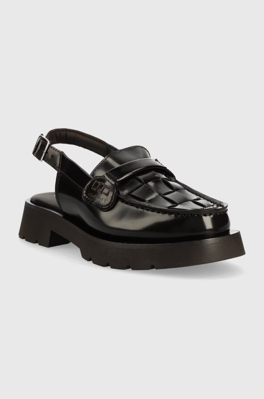 Gant Кожени мокасини Bercelly в кафяво с платформа 26571806.G46 - Pepit.bg