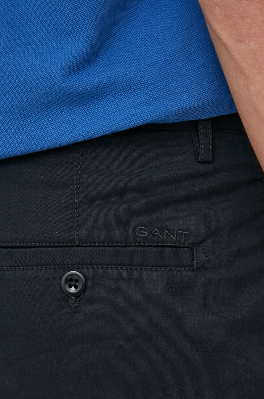 Gant Памучен къс панталон в черно - Pepit.bg